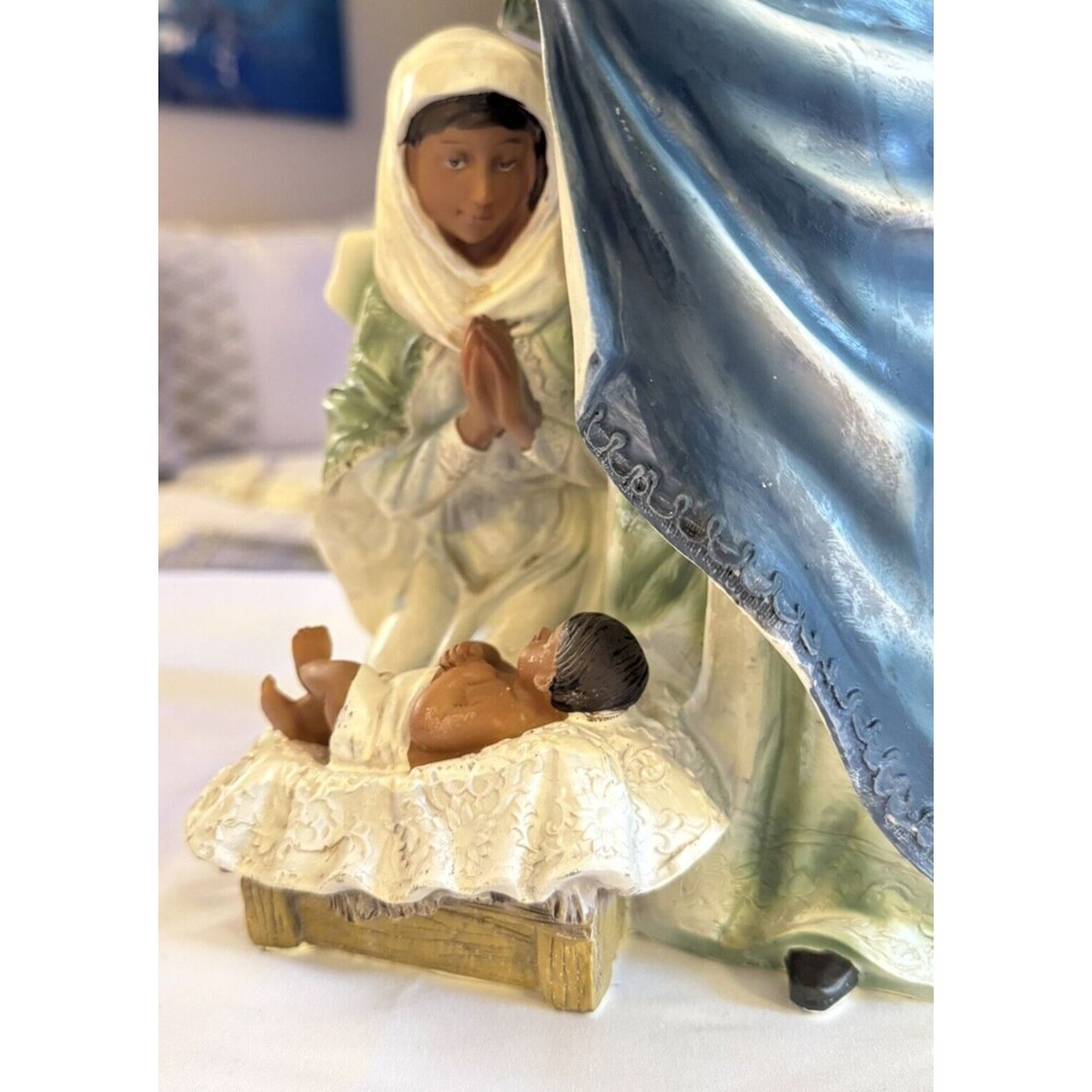 Love Light Nativity Set Mary Joseph Jesus Christmas Rare item NEW - Picture 9 of 11